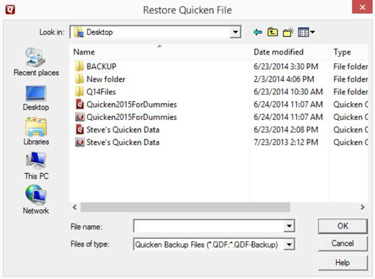 quicken for mac is not able to automatically backup